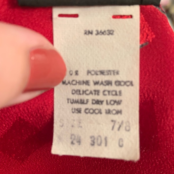 Vintage DLM Party Dress with Ruffle Sleeves - Picture 4 of 4